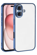 Mey İthalat® iPhone 17 Lensli Silikon - Açık Mavi