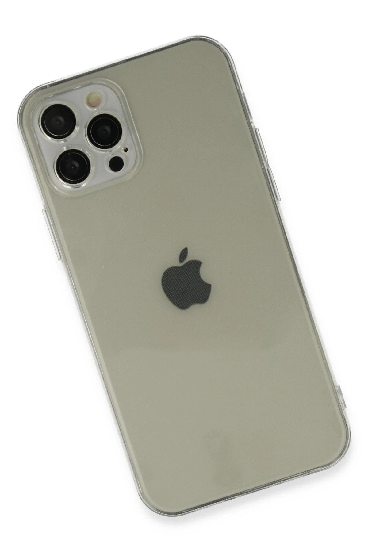 Mey İthalat® iPhone 12 Pro Max Kılıf Fly Lens Silikon - Şeffaf