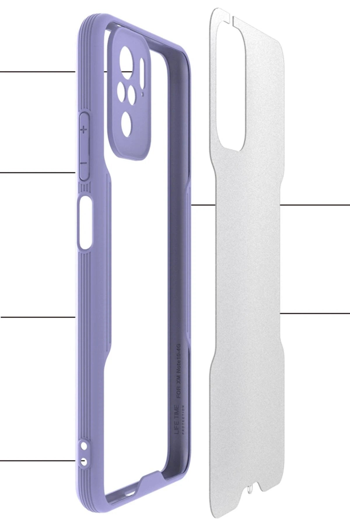 Mey İthalat® Redmi Note 10 Kılıf Platin Silikon - Sarı