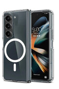 Mey İthalat® Samsung Galaxy Z Fold 6 Kılıf Magneticsafe Şeffaf Silikon - Şeffaf
