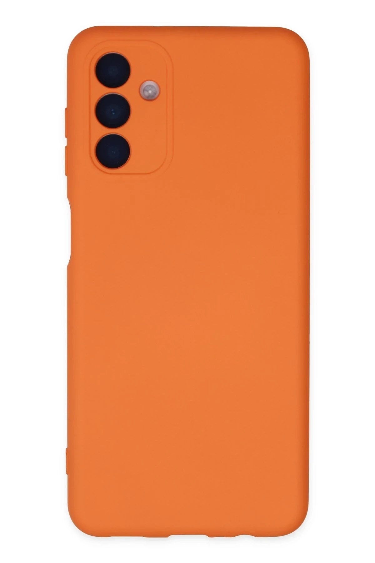 Mey İthalat® Samsung Galaxy A04S Kılıf Nano içi Kadife Silikon - Turuncu