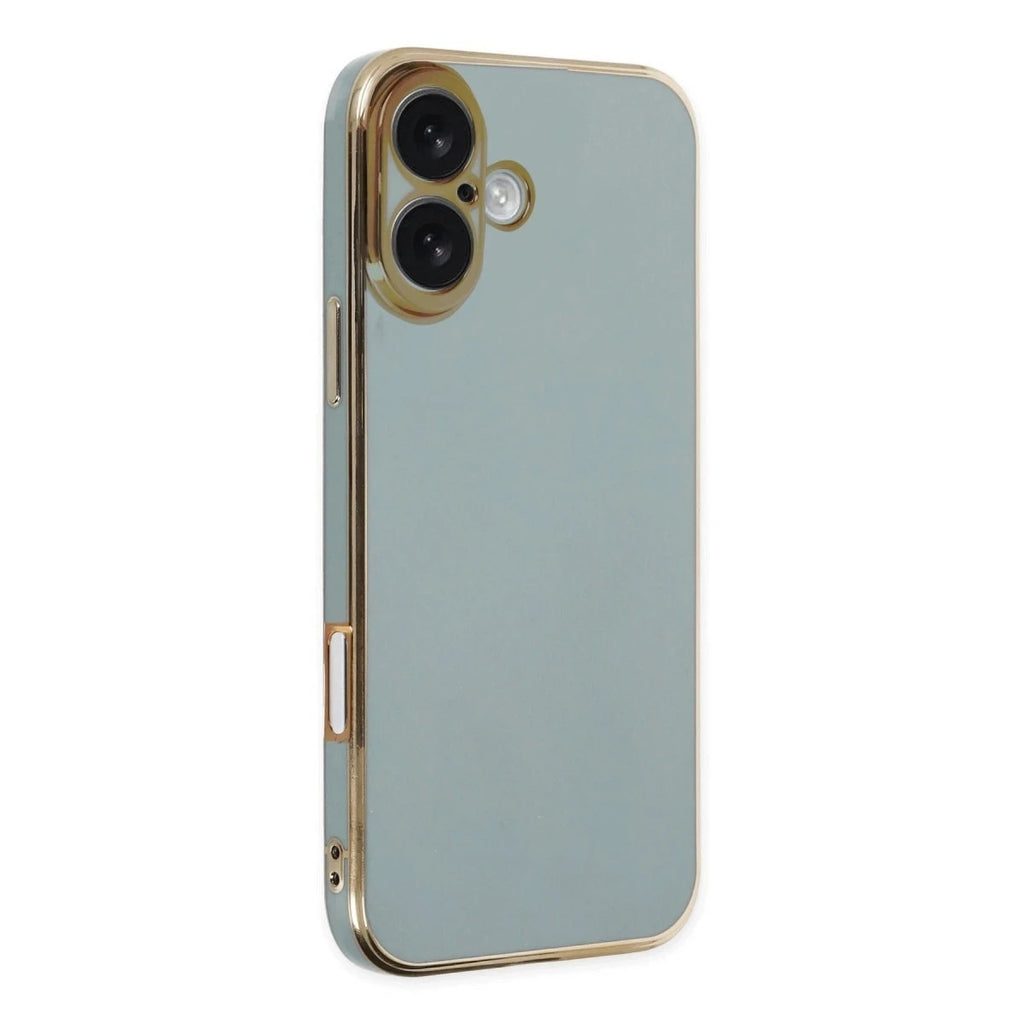 Mey İthalat® iPhone 16 Kılıf Volet Silikon - Açık Yeşil