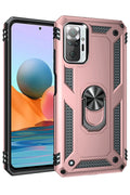Mey İthalat® Redmi Note 10 Pro Kılıf Sofya Yüzüklü Silikon Kapak - Rose