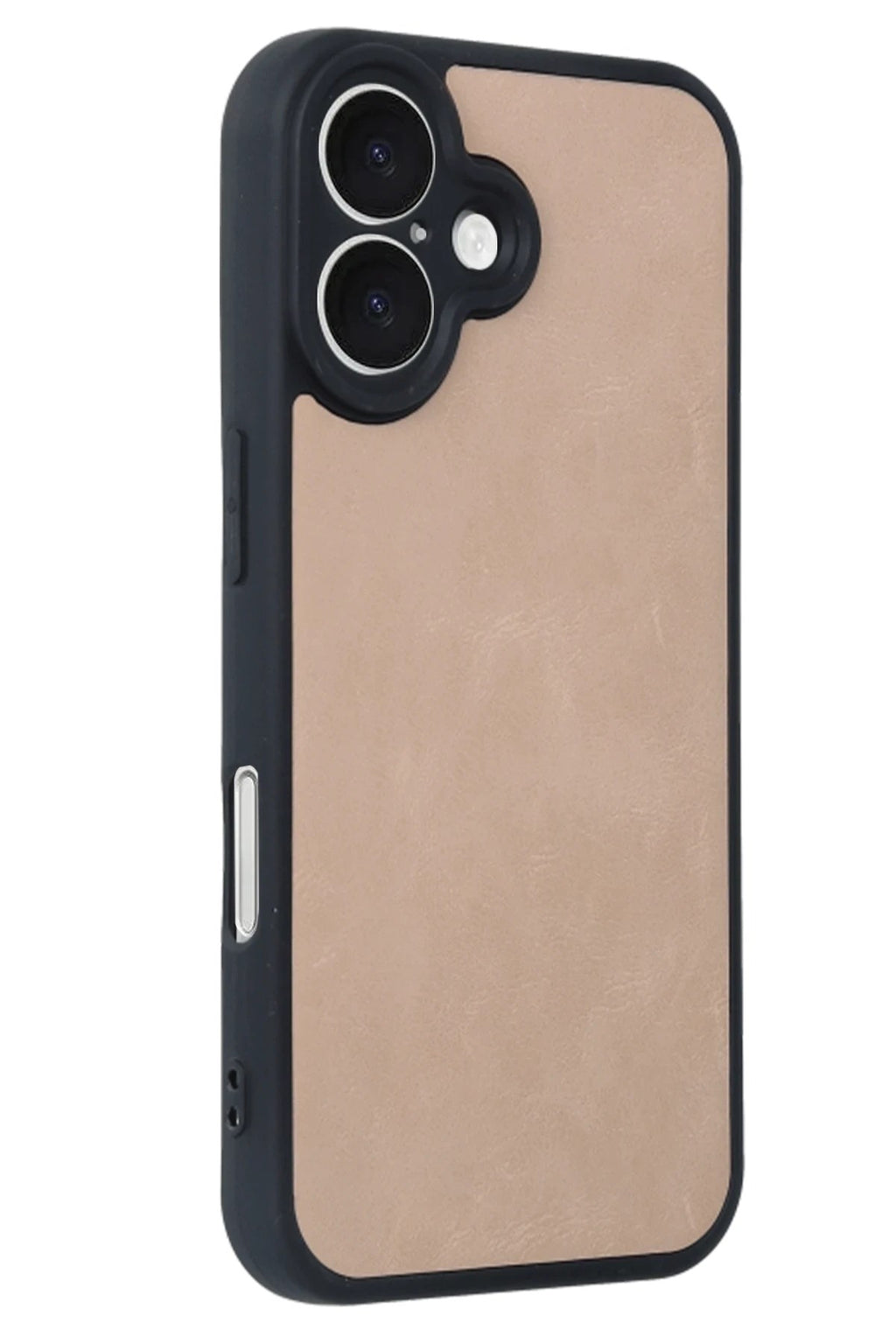Mey İthalat® iPhone 16 Kılıf Aras Deri Kapak - Pudra