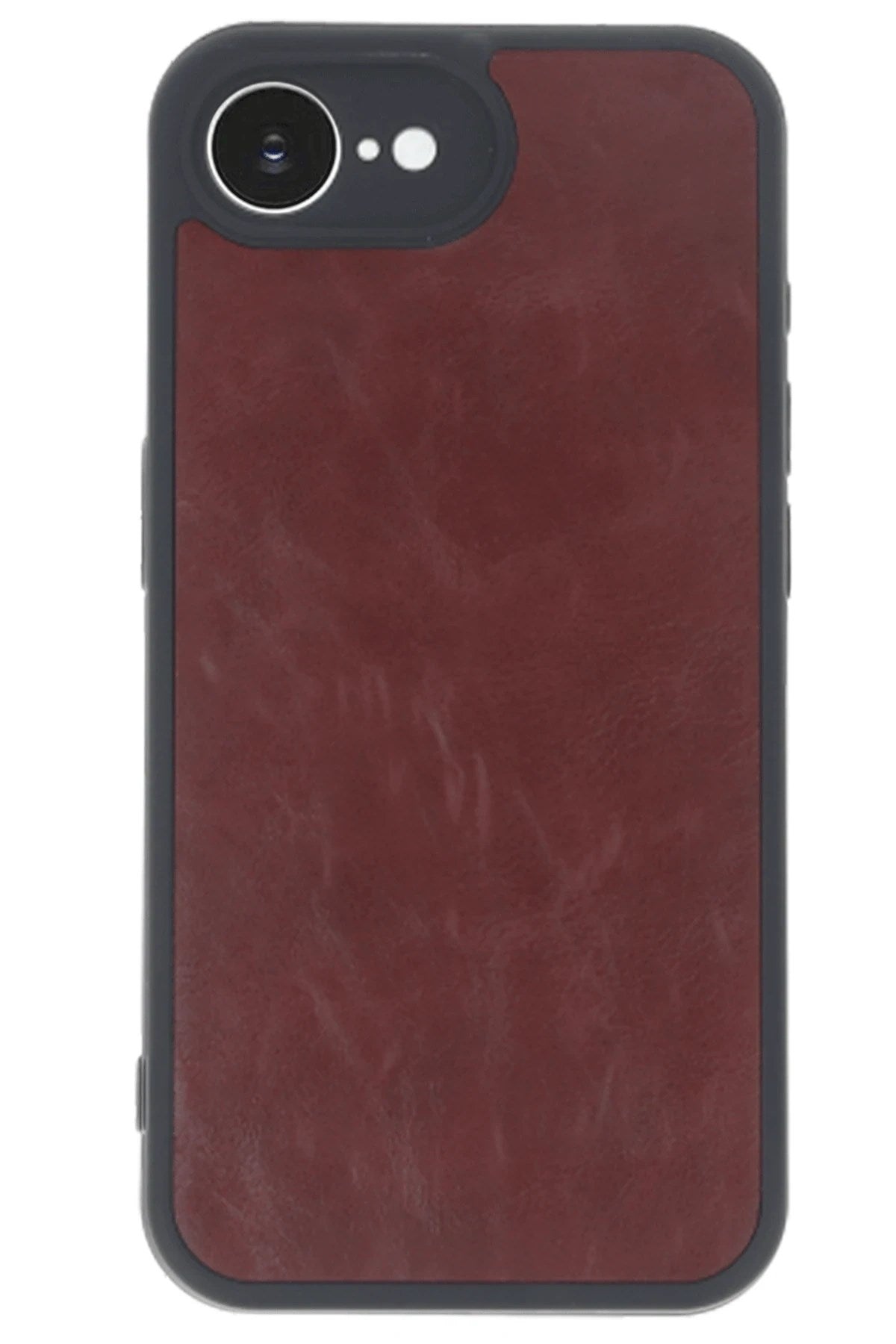 Mey İthalat® iPhone 16E Kılıf Aras Deri Kapak - Bordo