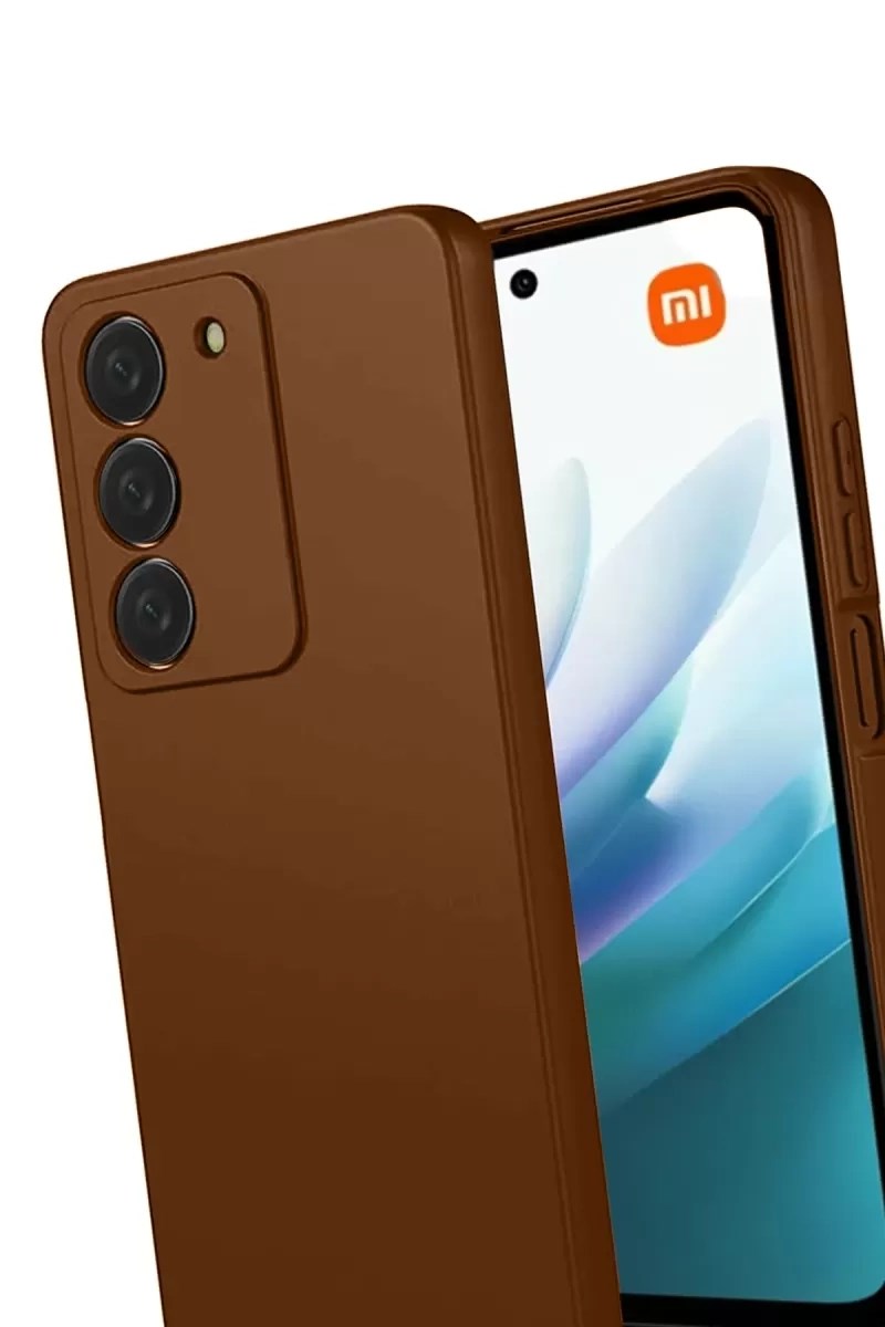 Mey İthalat® Redmi 15 4G First Silikon - Kahverengi