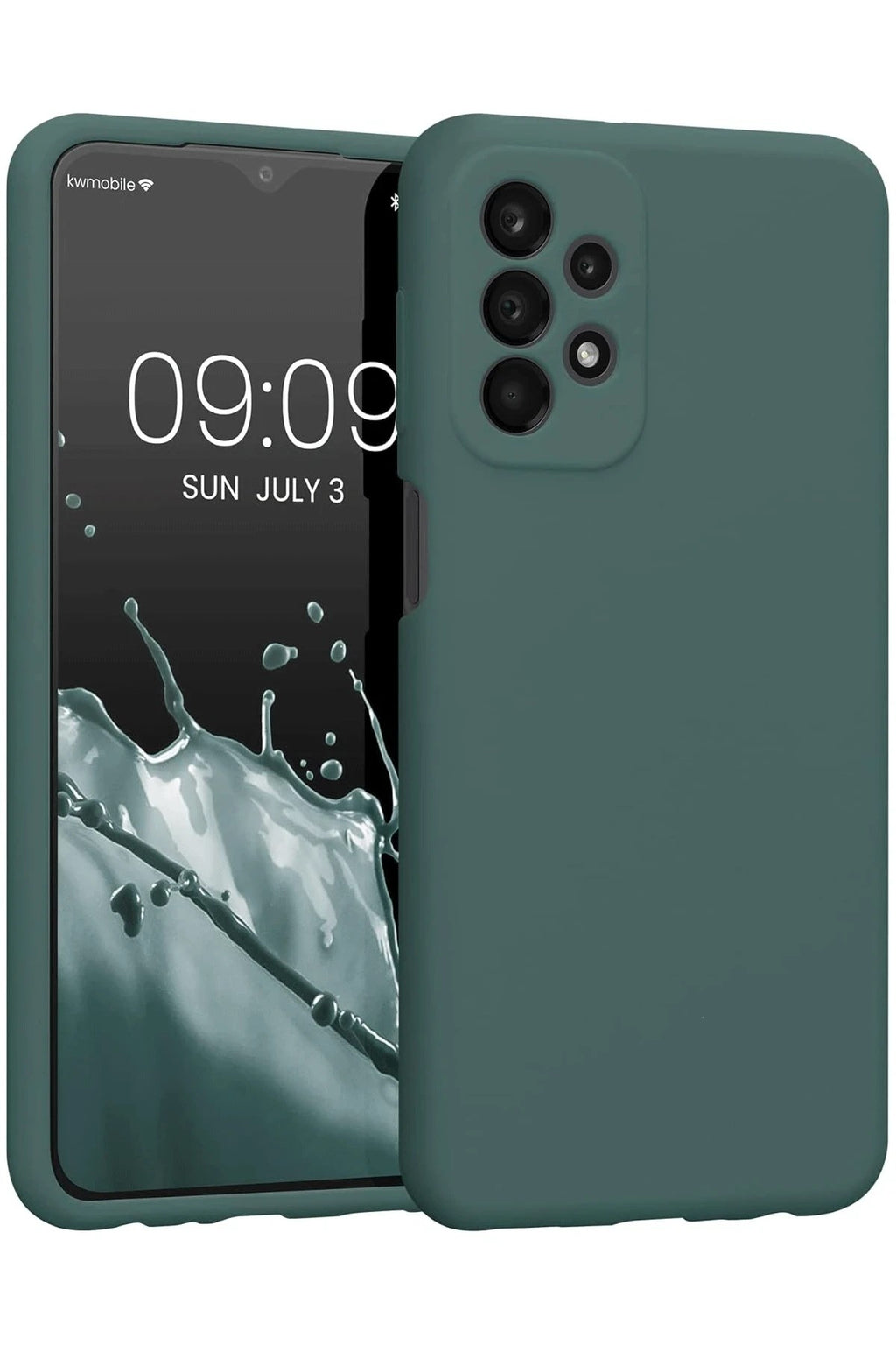 Mey İthalat® Samsung Galaxy A23 4G Kılıf First Silikon - Koyu Yeşil