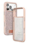 Mey İthalat® iPhone 17 Pro Max Bright Simli Kapak - Pembe