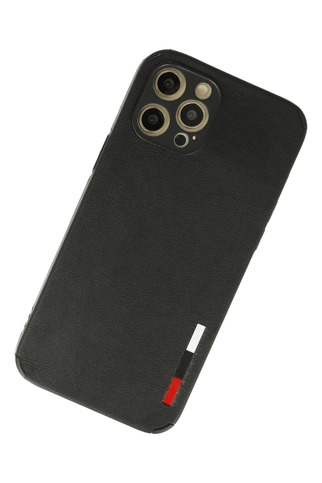 Mey İthalat® iPhone 12 Pro Kılıf Loop Deri Silikon - Siyah