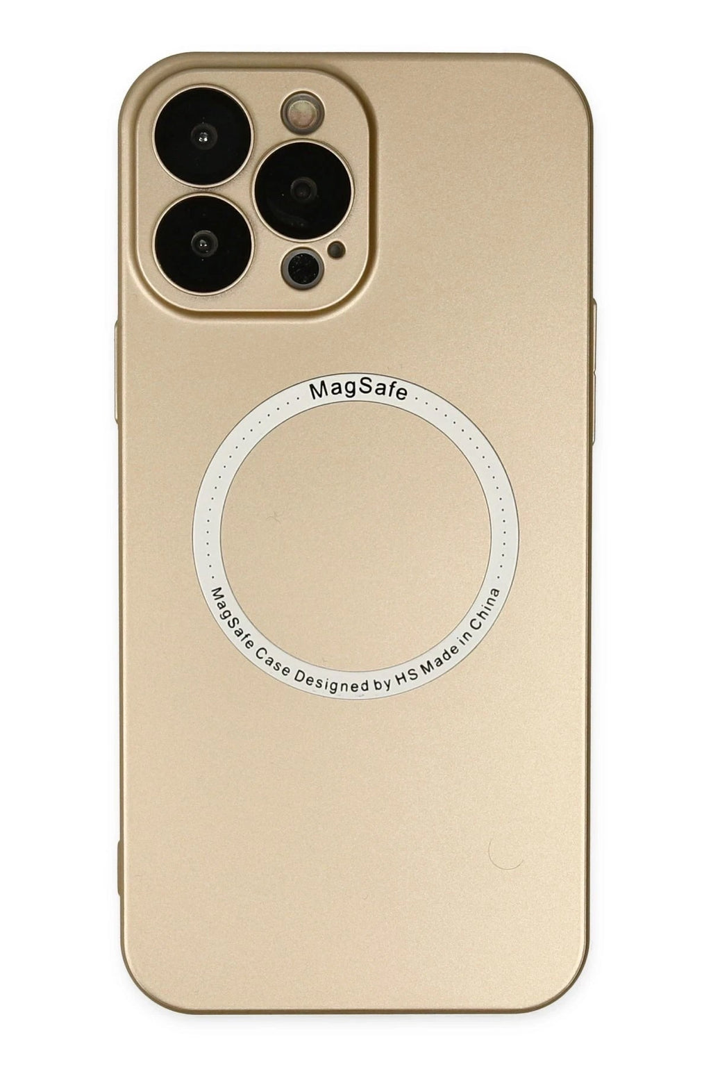 Mey İthalat® iPhone 14 Pro Max Kılıf Jack Magneticsafe Lens Silikon - Gold