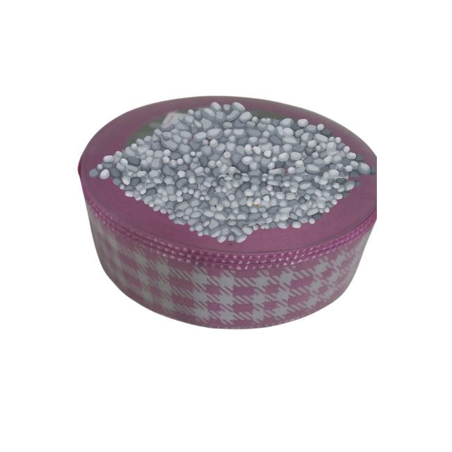 Tafta Ekoseli Kurdele 25 Mm Pembe 2 Metre