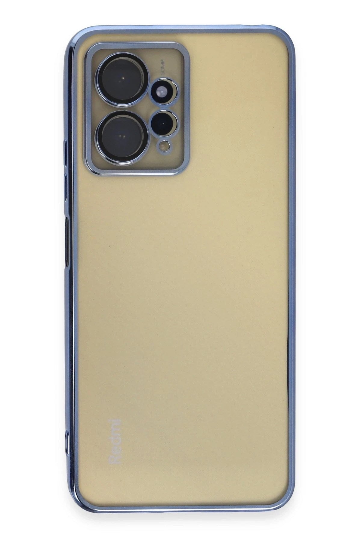 Mey İthalat® Redmi Note 12 4G Kılıf Lensli Silikon - Açık Mavi