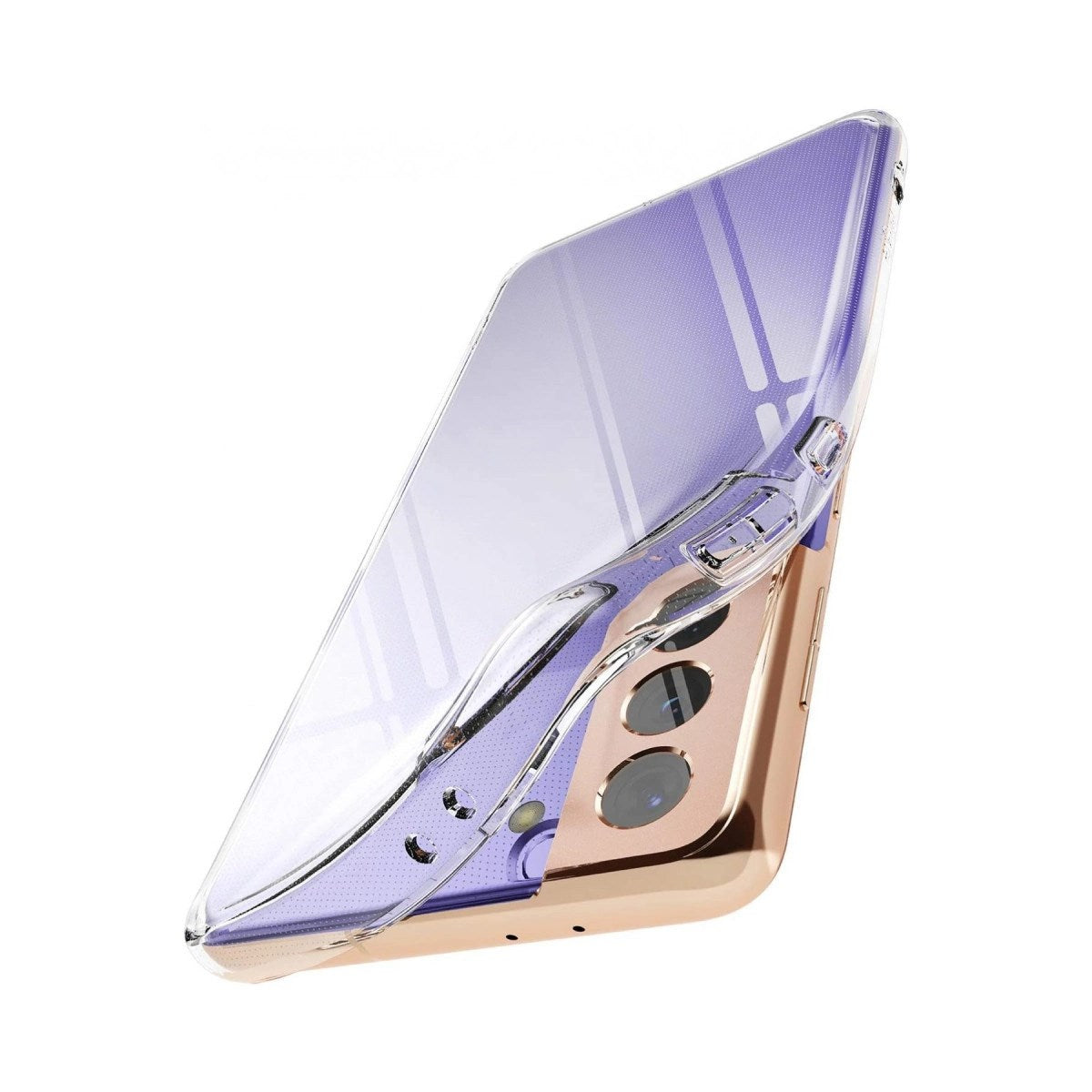 Mey İthalat® Samsung Galaxy S21 Plus Kılıf Lüx Şeffaf Silikon