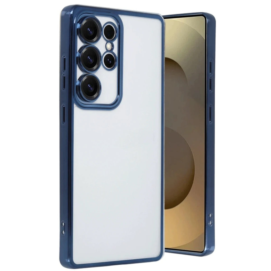 Mey İthalat® Samsung Galaxy S25 Ultra Kılıf Lensli Silikon - Lacivert