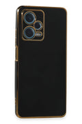 Mey İthalat® Redmi Note 12 Pro Plus Kılıf Volet Silikon - Siyah