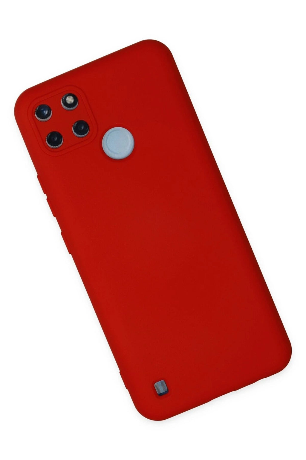 Mey İthalat® Realme C25Y Kılıf Nano içi Kadife Silikon - Kırmızı