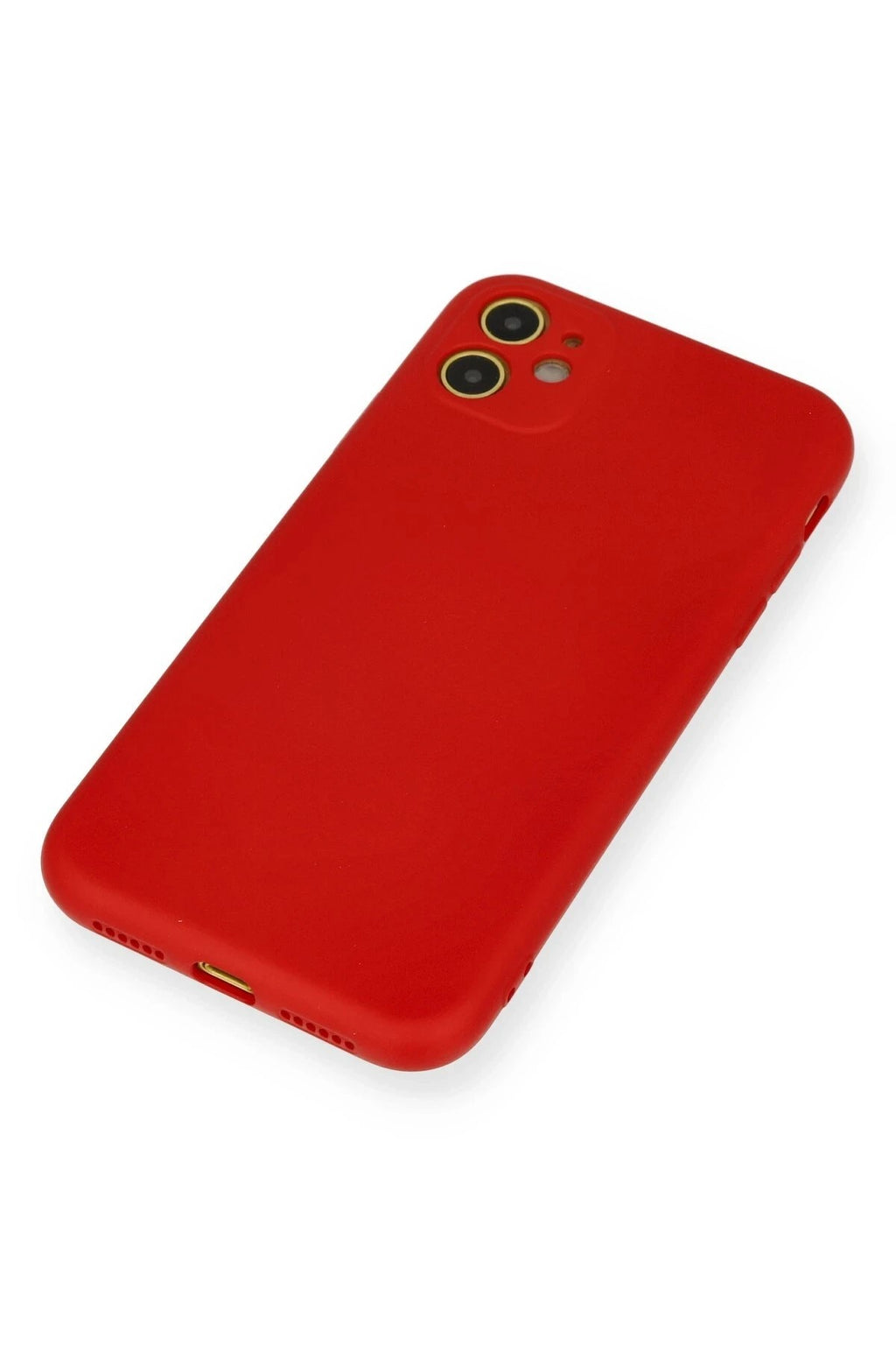 Mey İthalat® iPhone 11 Kılıf Nano içi Kadife Silikon - Kırmızı