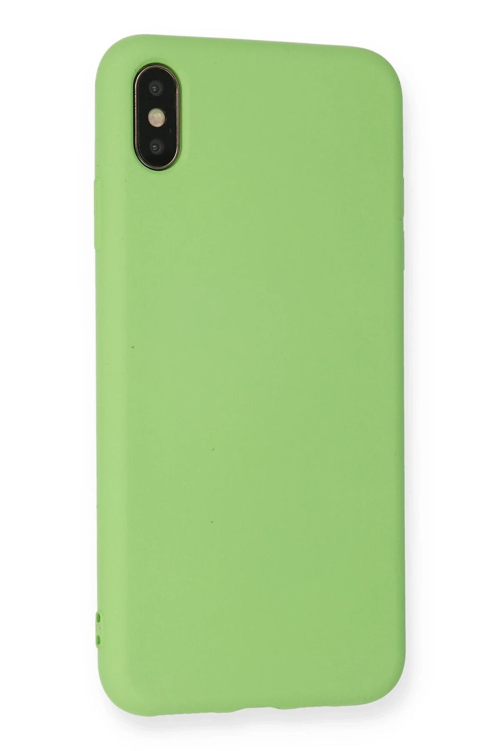 Mey İthalat® iPhone XS Max Kılıf Nano içi Kadife Silikon - Açık Yeşil