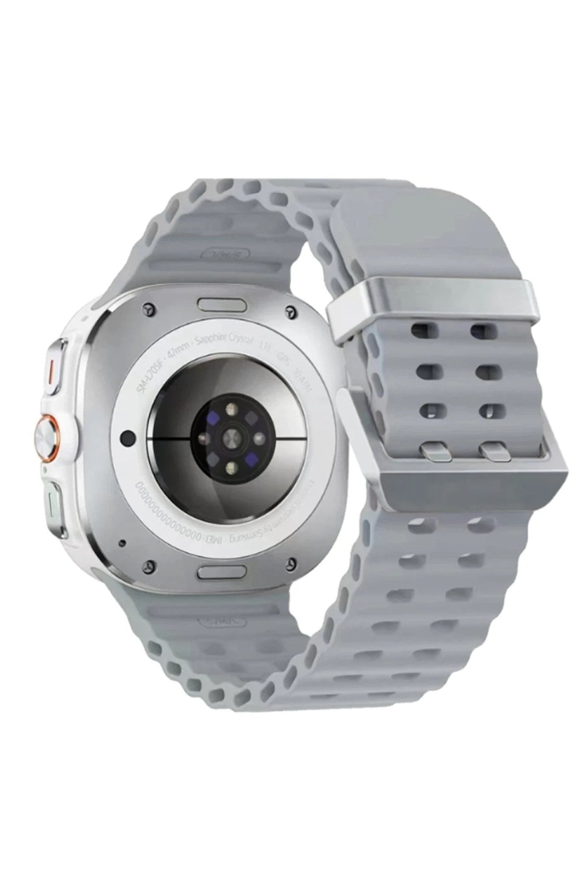 Mey İthalat® Watch 7 Ultra KR417 Rug Silikon Kordon - Gri