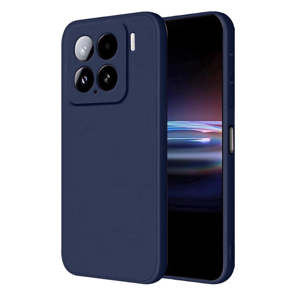 Mey İthalat® Mi 15 Pro Kılıf Nano içi Kadife Silikon - Lacivert