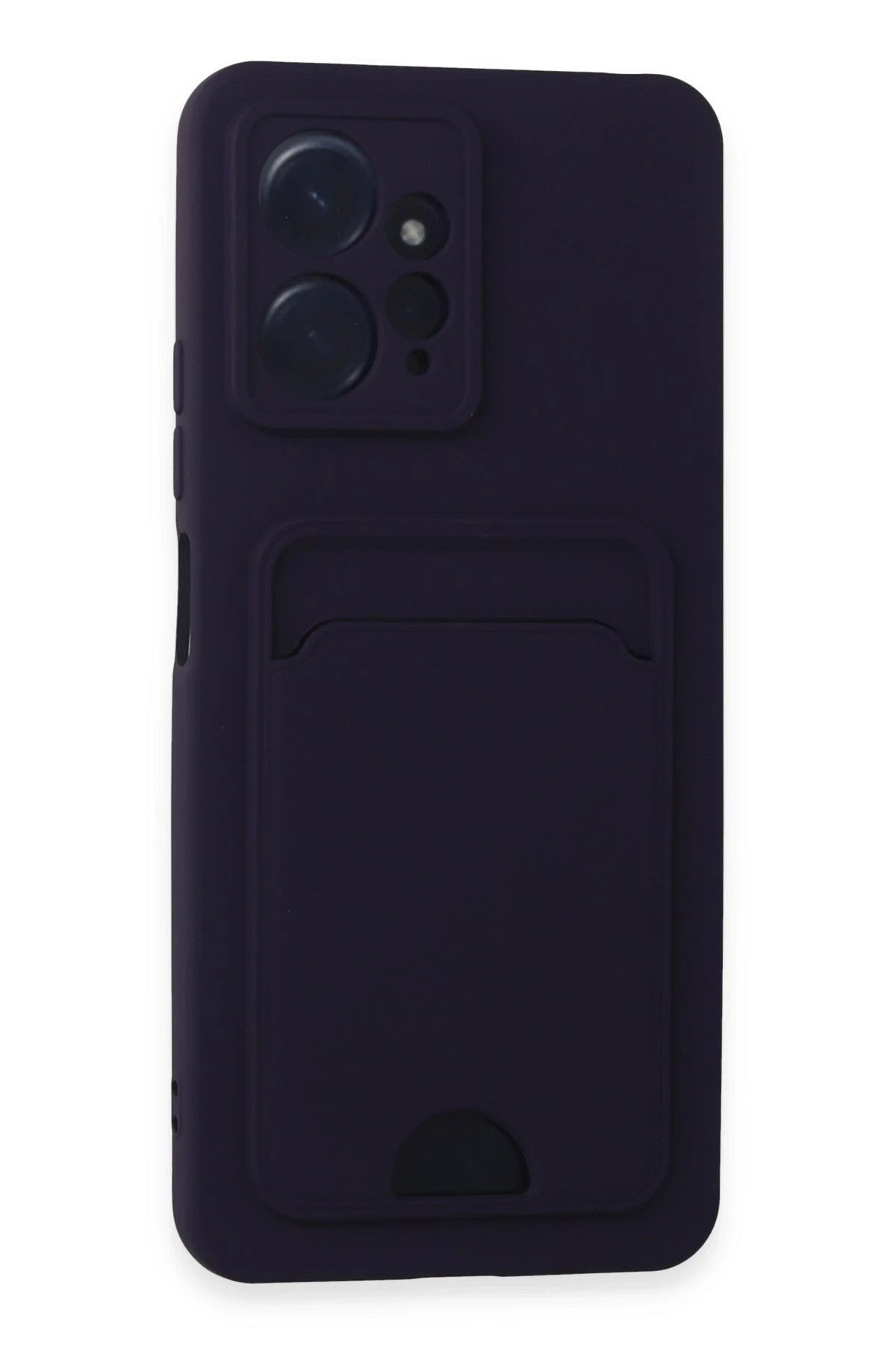 Mey İthalat® Redmi Note 12 4G Kılıf Kelvin Kartvizitli Silikon - Derin Mor