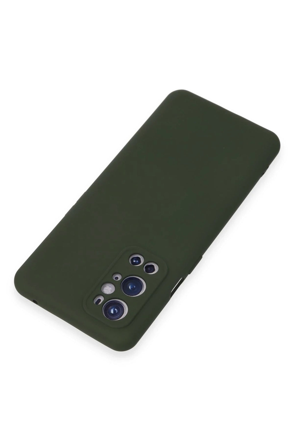 Mey İthalat® One Plus 9 Pro Kılıf Nano içi Kadife Silikon - Koyu Yeşil