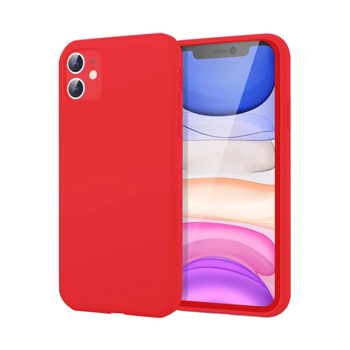 Mey İthalat® iPhone 11 Kılıf First Silikon - Kırmızı
