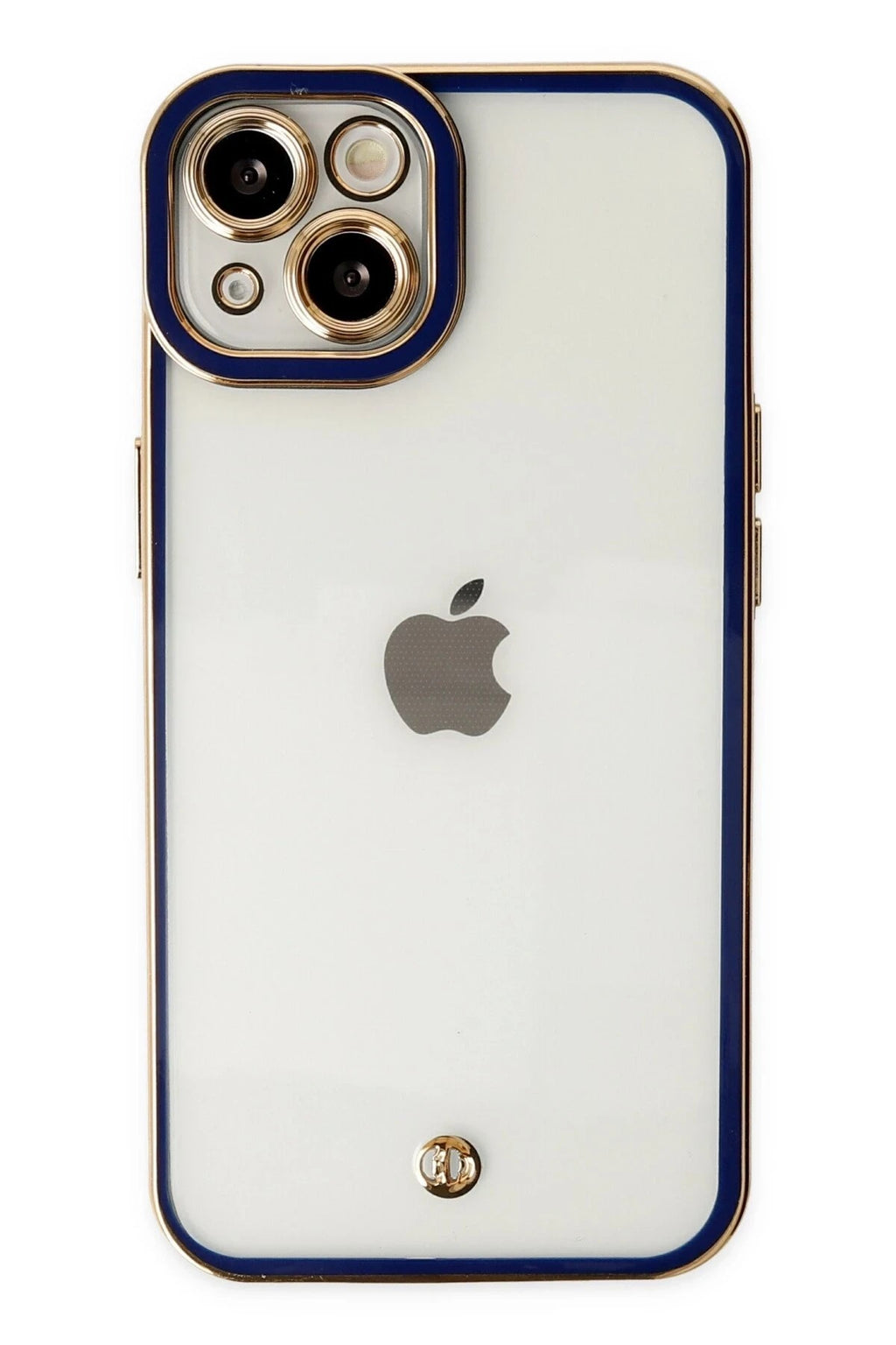 Mey İthalat® iPhone 14 Plus Kılıf Liva Lens Silikon - Mavi