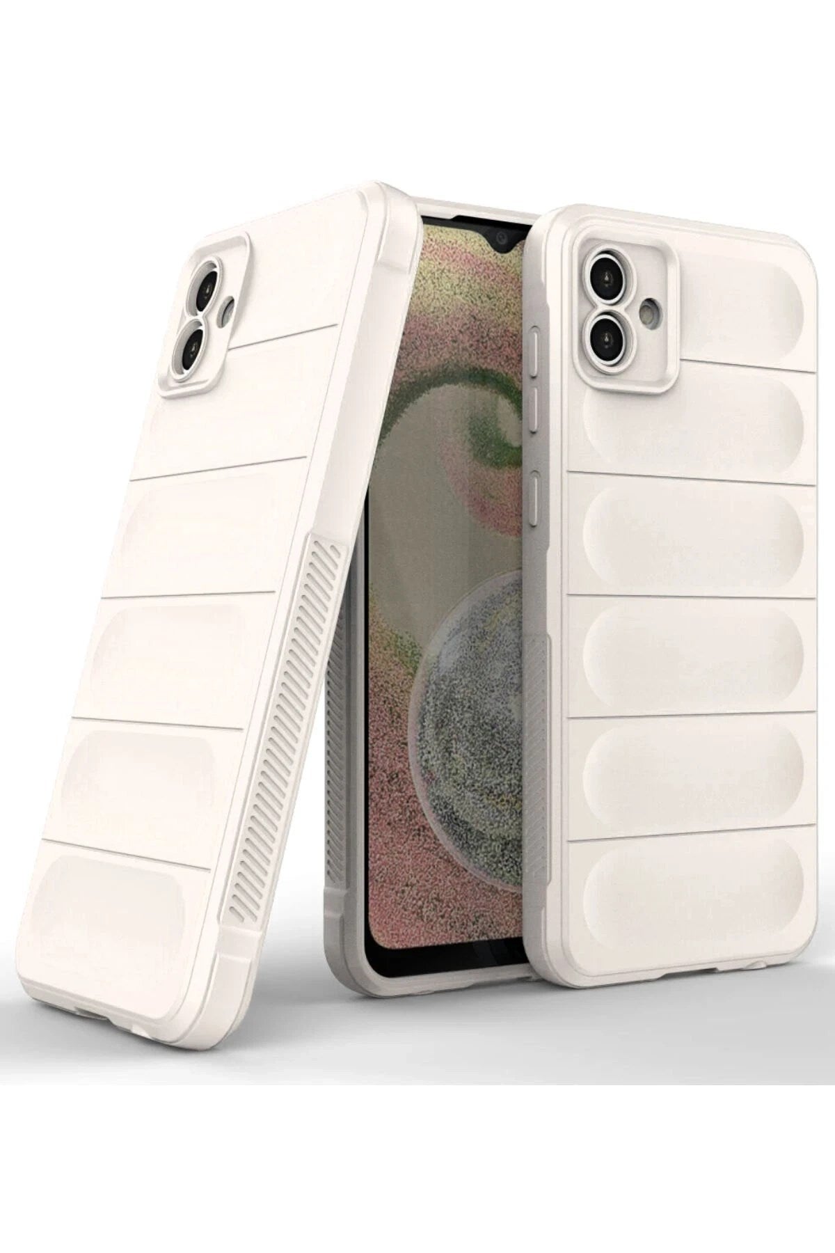 Mey İthalat® Samsung Galaxy A04 Kılıf Optimum Silikon - Krem
