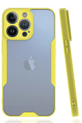 Mey İthalat® iPhone 14 Pro Max Kılıf Platin Silikon - Sarı