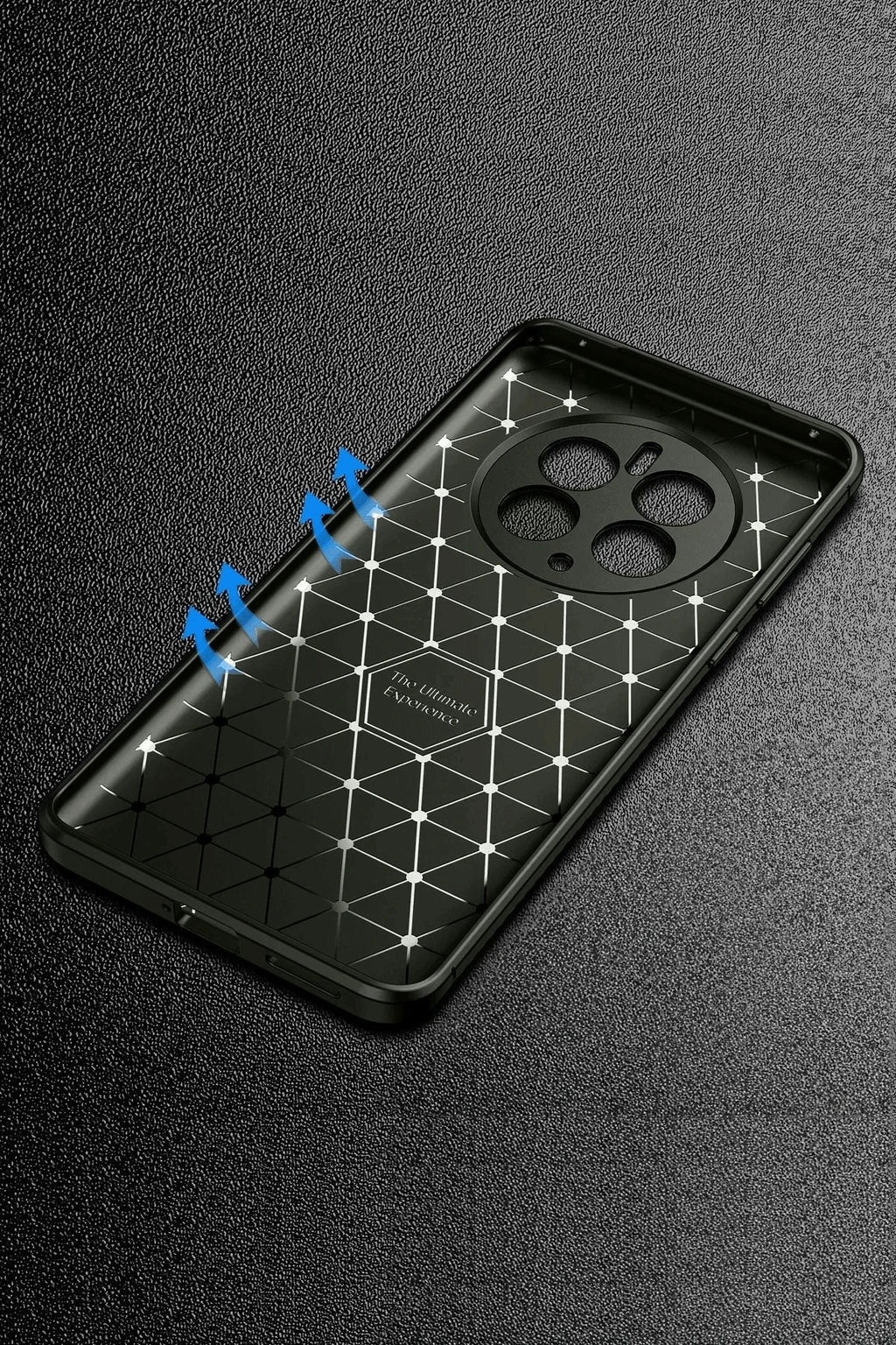Mey İthalat® Realme 12 Pro Plus Kılıf Auto Focus Karbon Kapak - Siyah