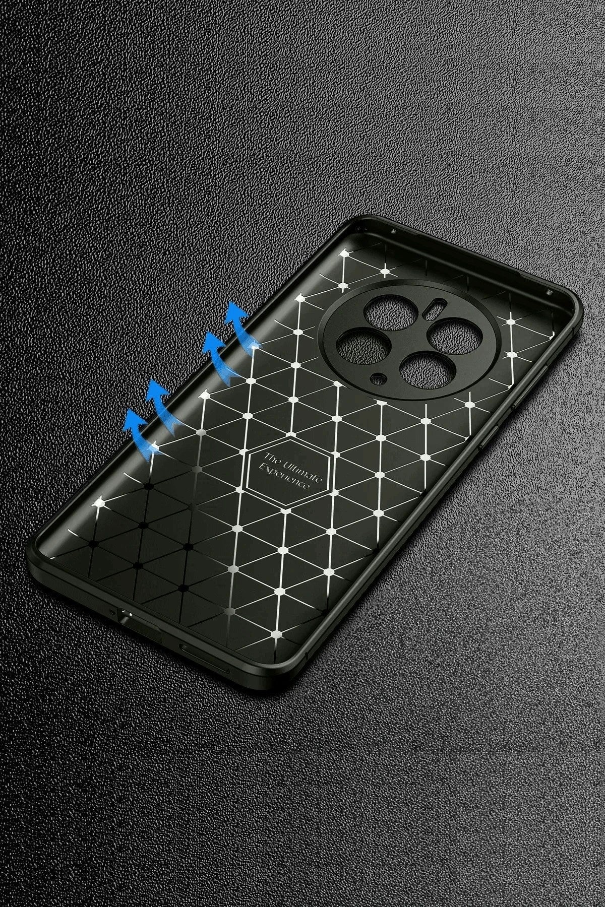 Mey İthalat® Realme 12 Pro Plus Kılıf Auto Focus Karbon Kapak - Siyah
