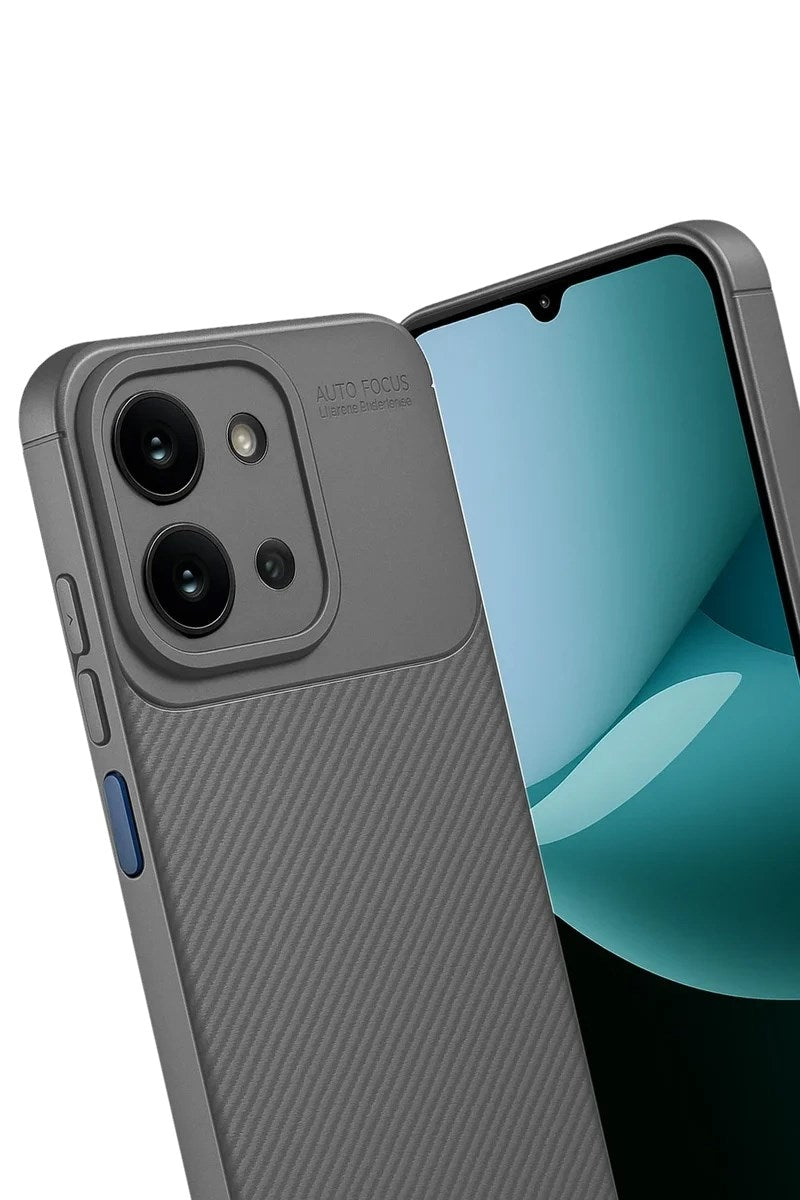 Mey İthalat® Redmi 15C 4G Auto Focus Karbon Kapak - Gri