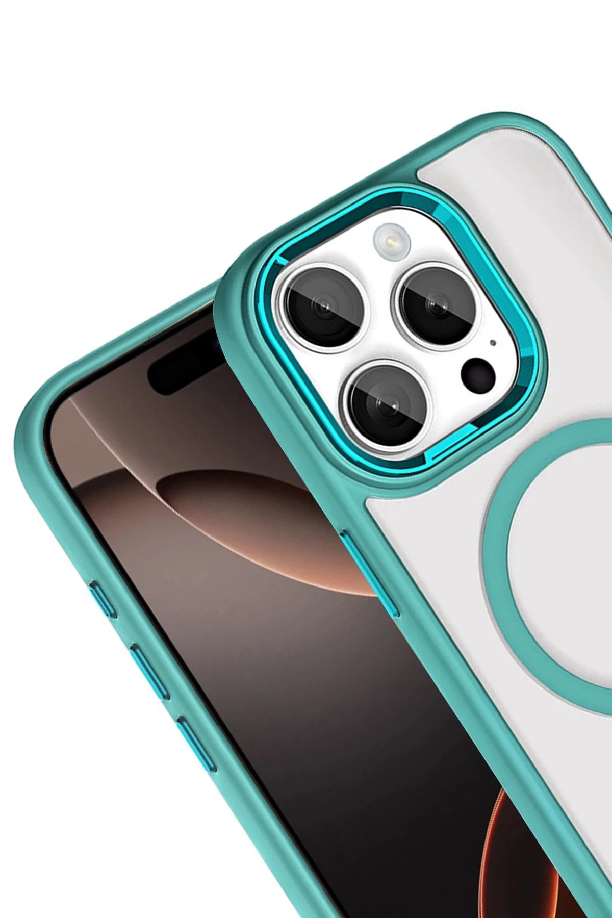 Mey İthalat® iPhone 15 Pro Max Terea Magsafe Kapak - Yeşil