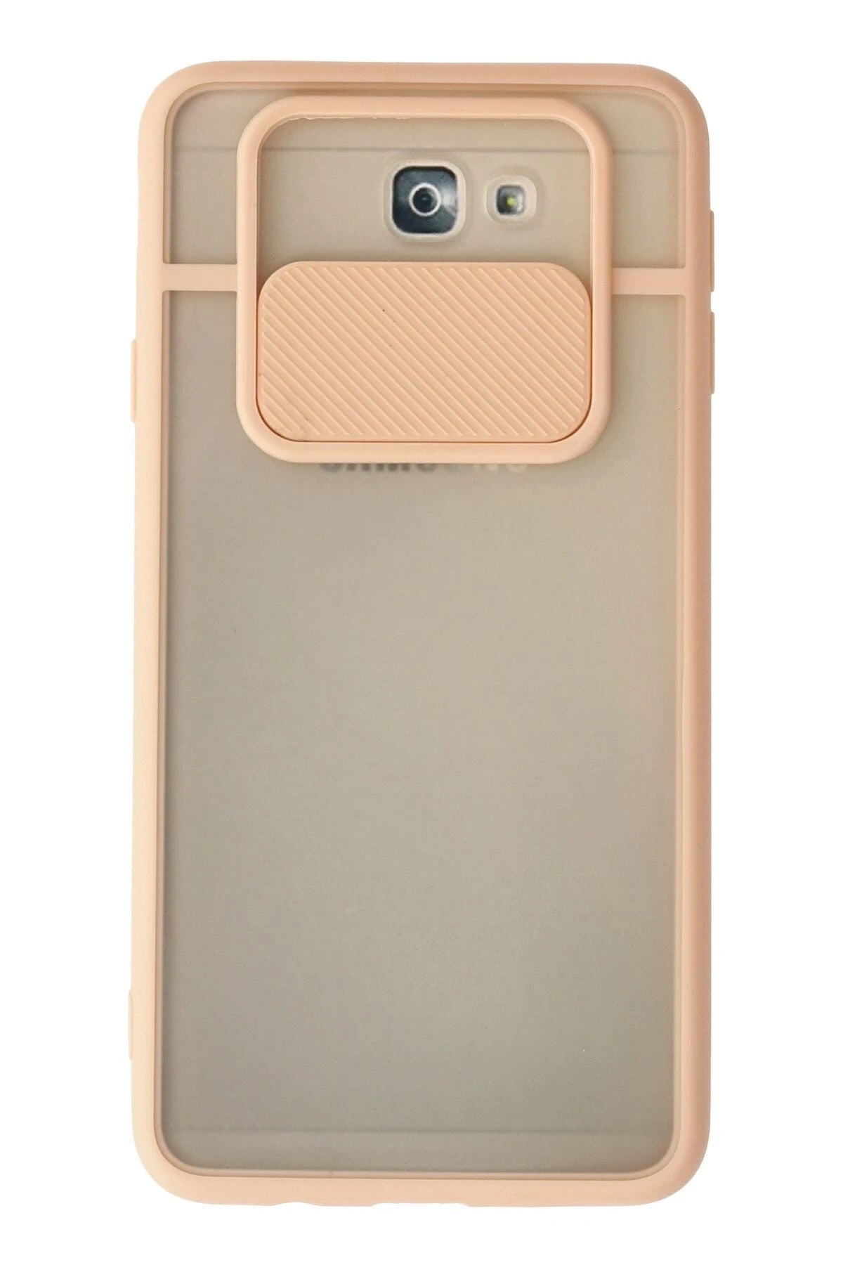 Mey İthalat® Samsung Galaxy J7 Prime Kılıf Palm Buzlu Kamera Sürgülü Silikon - Pembe