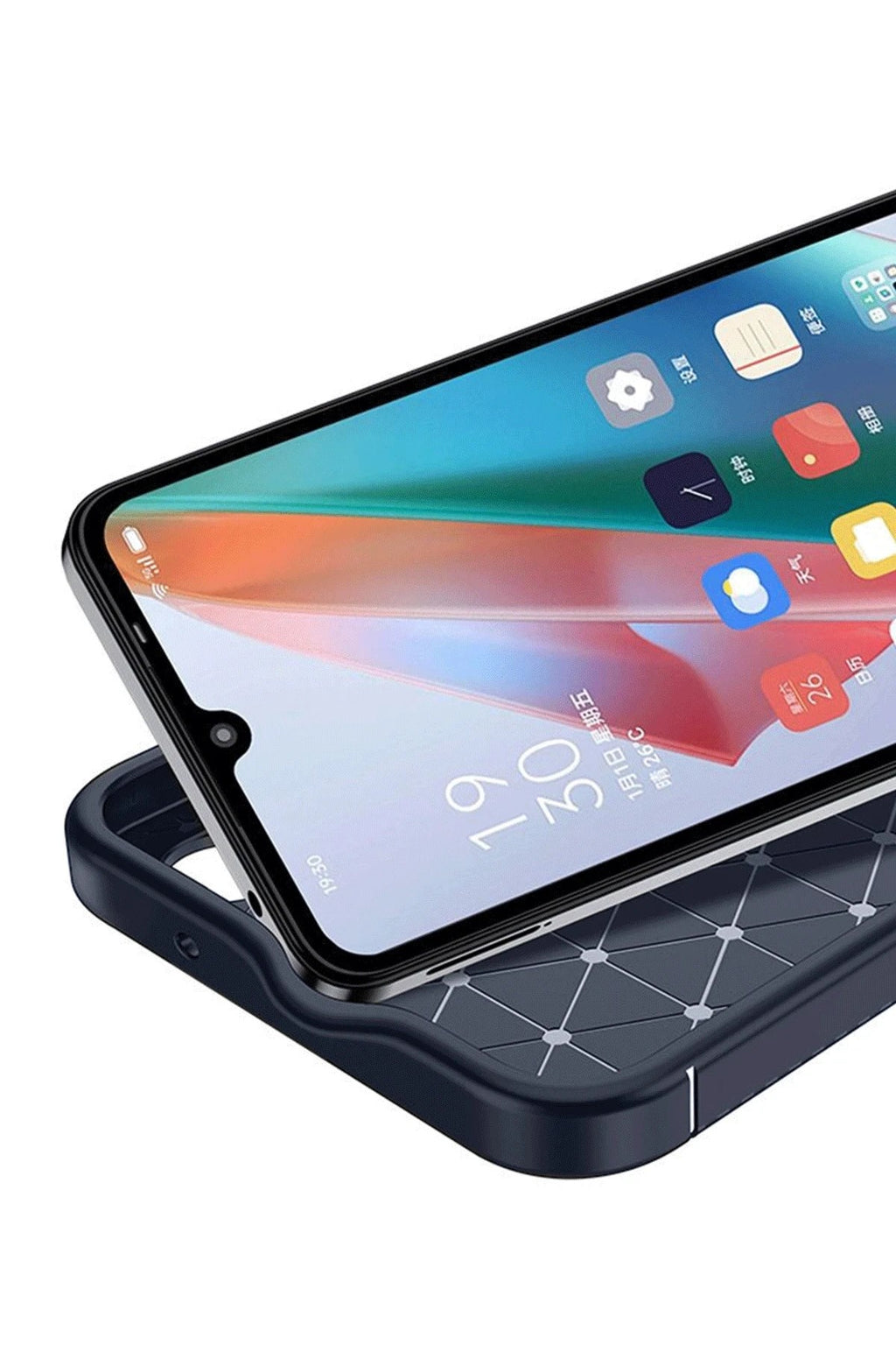 Mey İthalat® İnfinix Hot 50 4G Kılıf Auto Focus Karbon Kapak - Siyah