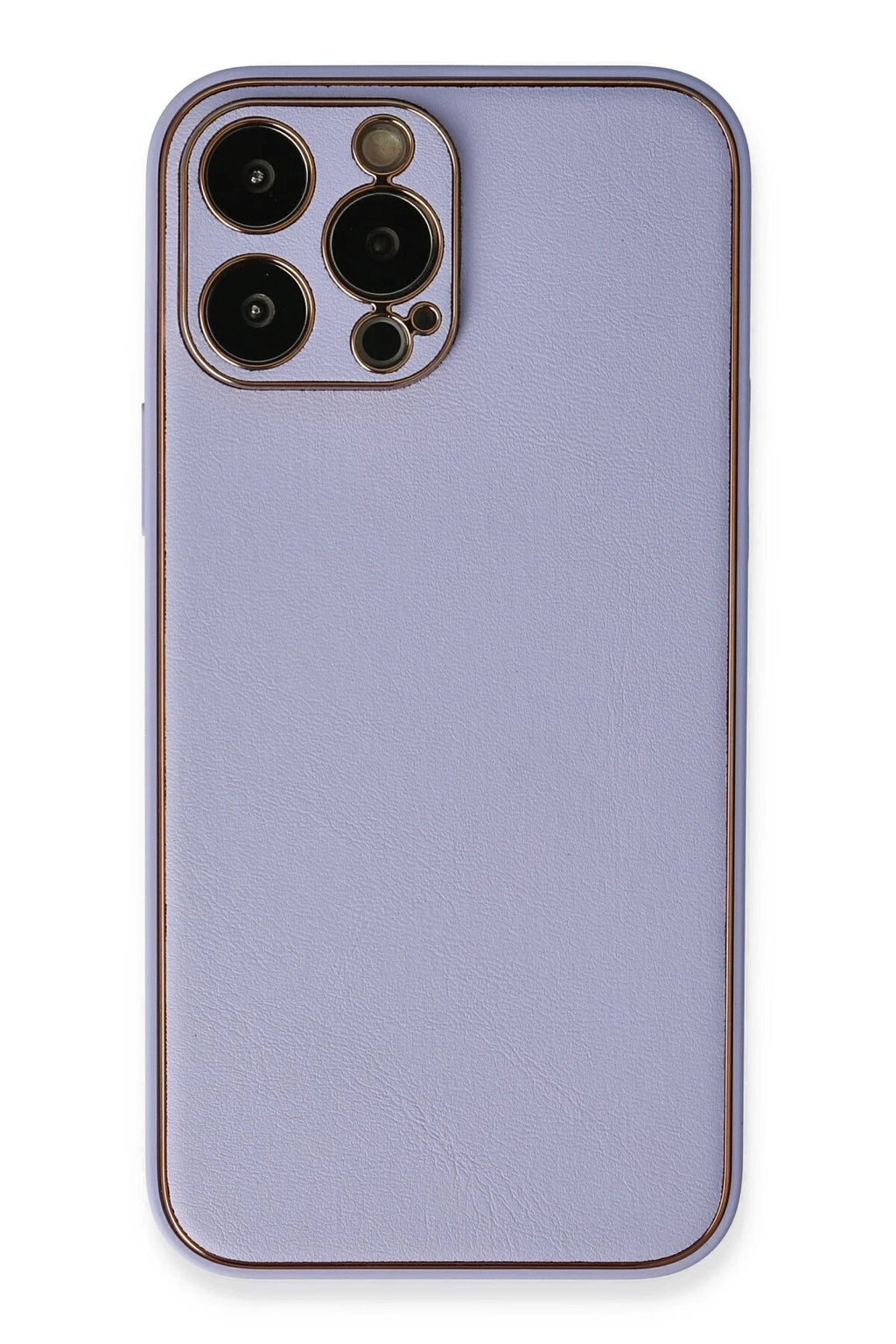 Mey İthalat® iPhone 13 Pro Kılıf Coco Deri Silikon Kapak - Açık Lila