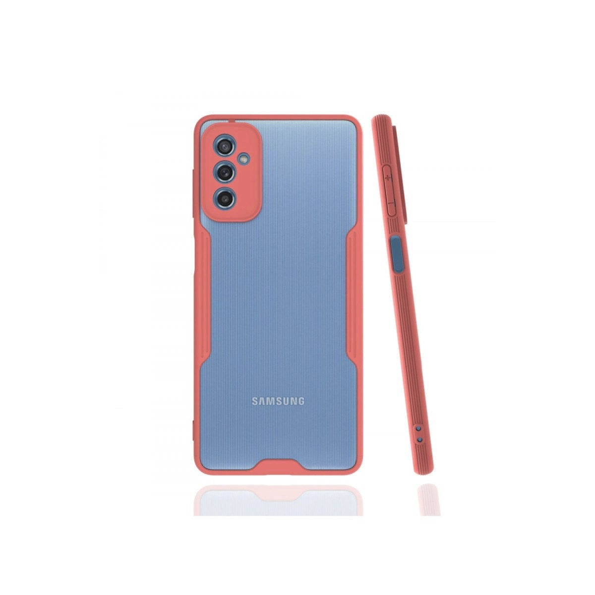 Mey İthalat® Samsung Galaxy M52 5G Kılıf Platin Silikon - Pembe
