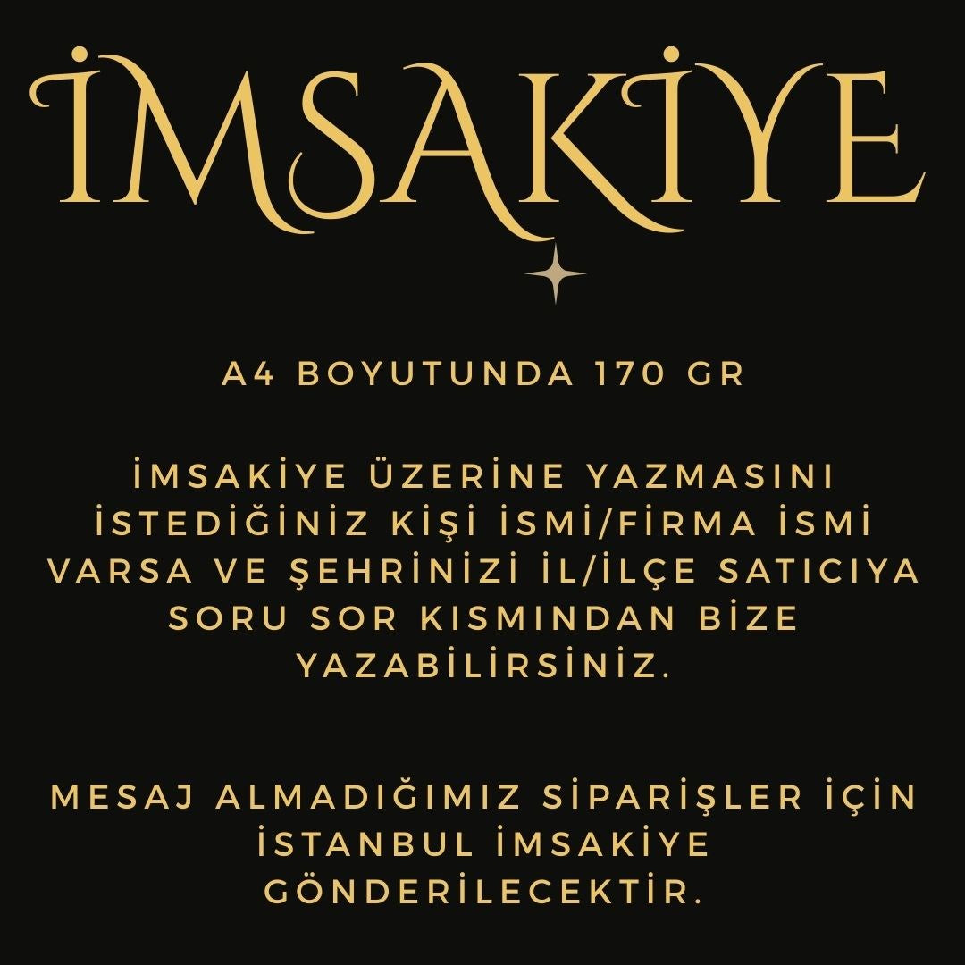 Ramazan İmsakiyesi - 170 Gr - A4 Boyut Kişiye Özel İsimli & Logolu 100 Adet Pembe