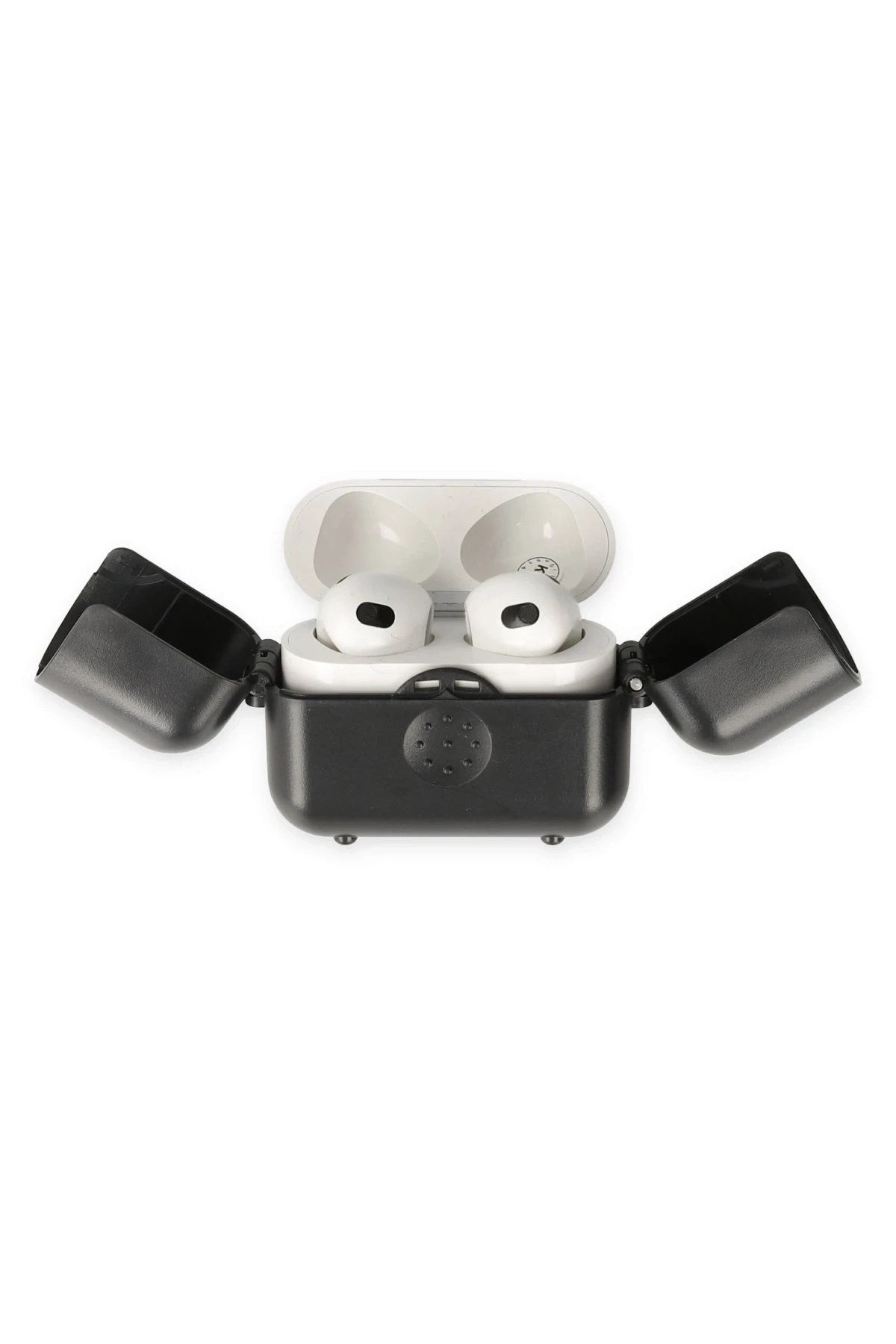 Mey İthalat® Airpods 3 (3.nesil) Basmalı Kılıf - Siyah