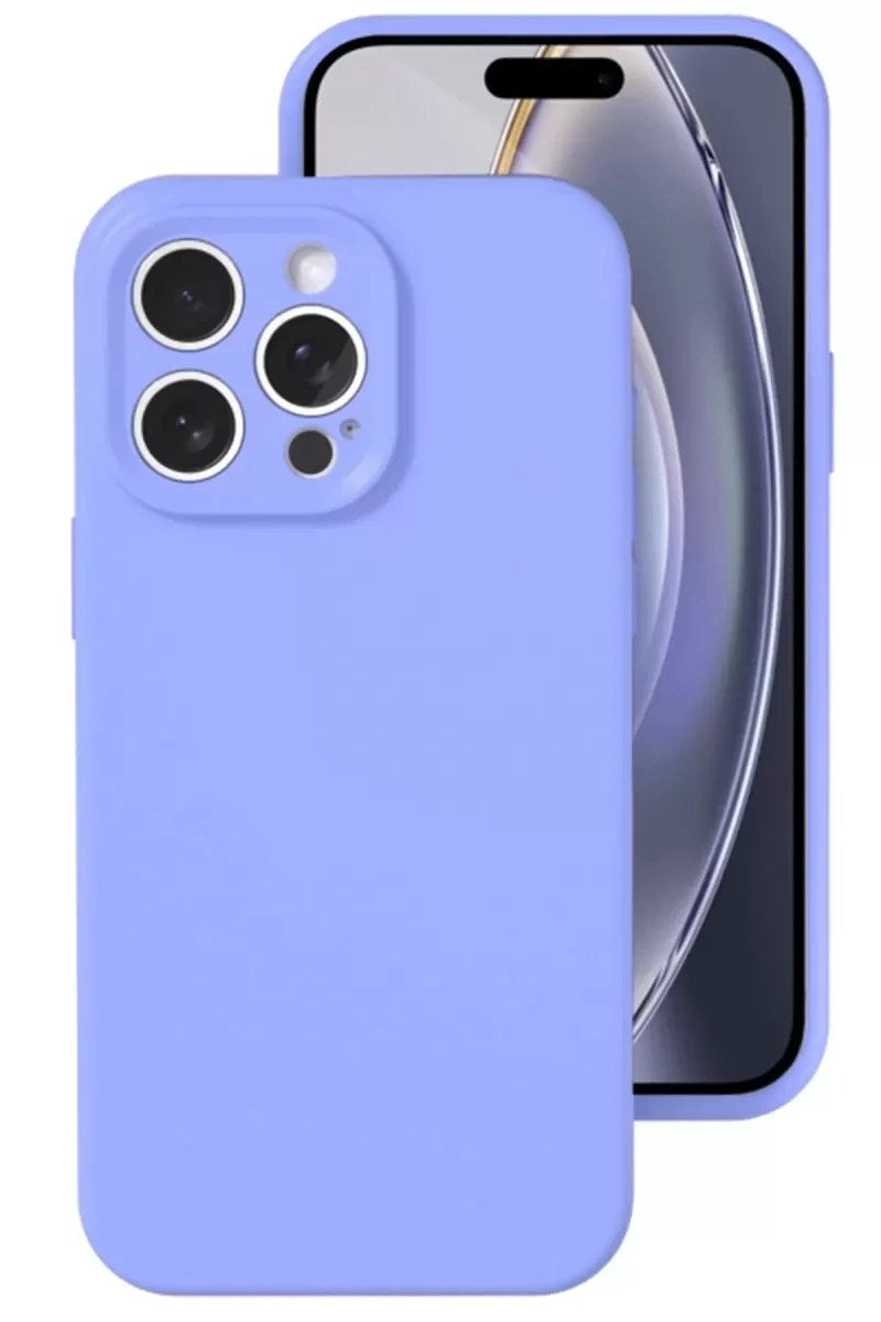 Mey İthalat® iPhone 16 Pro Kılıf Nano içi Kadife Silikon - Lila