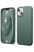 Mey İthalat® iPhone 14 Kılıf First Silikon - Koyu Yeşil