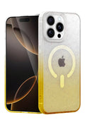 Mey İthalat® iPhone 14 Pro Max Pummel Shiny Magsafe Kapak - Gold