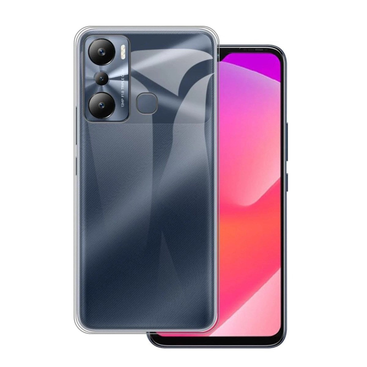 Mey İthalat® İnfinix Hot 20i Kılıf Lüx Şeffaf Silikon