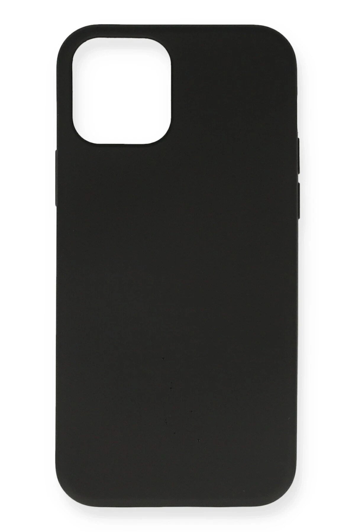 Mey İthalat® iPhone 12 Kılıf Nano içi Kadife Silikon- Siyah