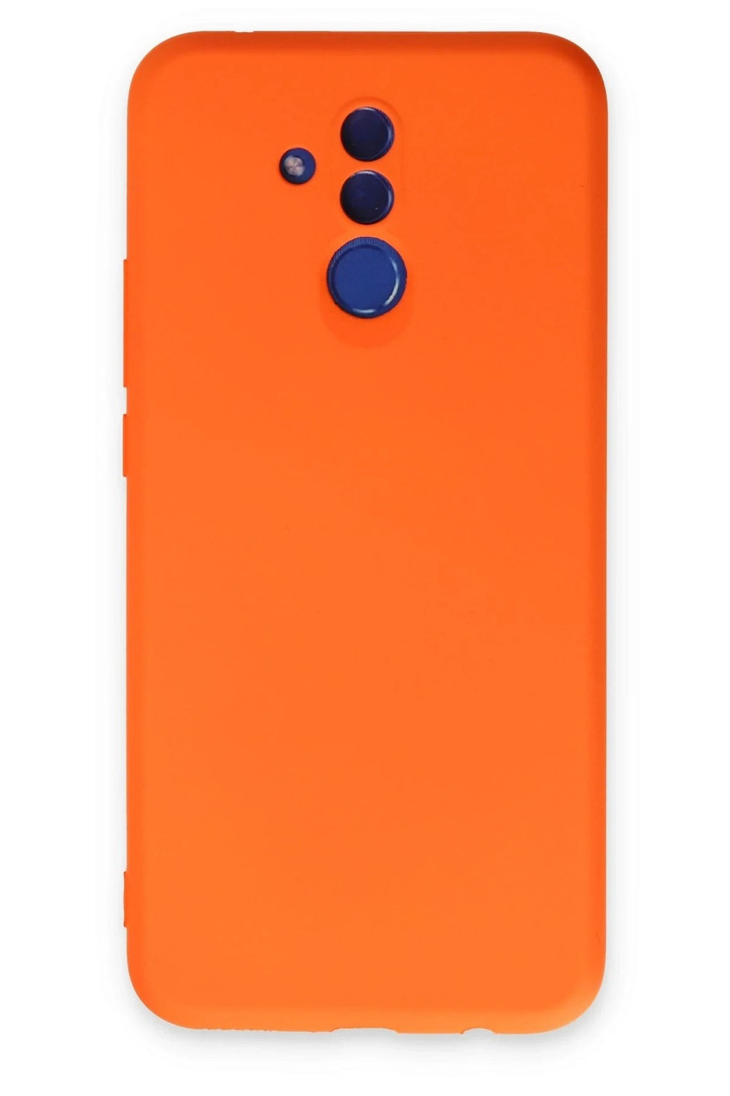Mey İthalat® Huawei Mate 20 Lite Kılıf Nano içi Kadife Silikon - Turuncu