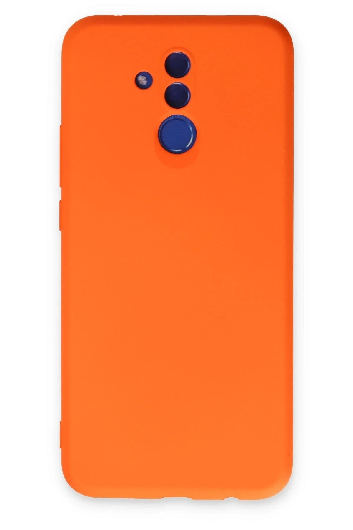 Mey İthalat® Huawei Mate 20 Lite Kılıf Nano içi Kadife Silikon - Turuncu