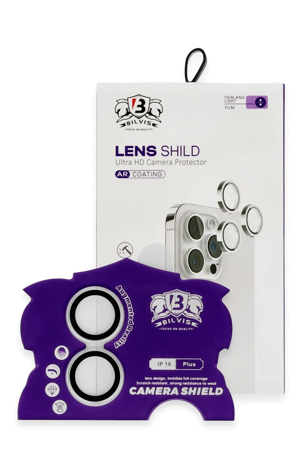 Mey İthalat® iPhone 16 Bilvis Titan Kamera Lens - Gümüş