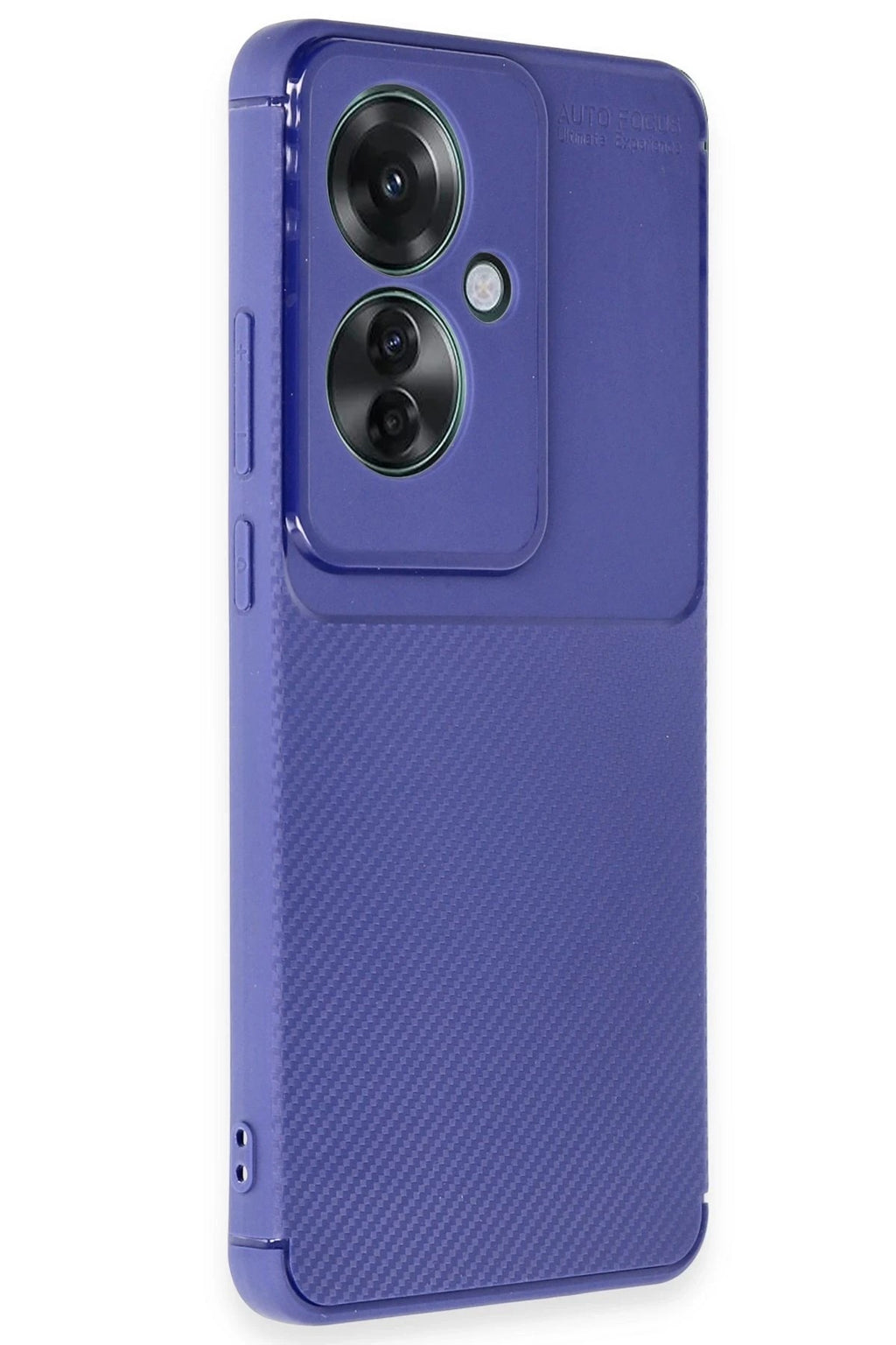 Mey İthalat® Reno 11F Kılıf Auto Focus Karbon Kapak - Lacivert