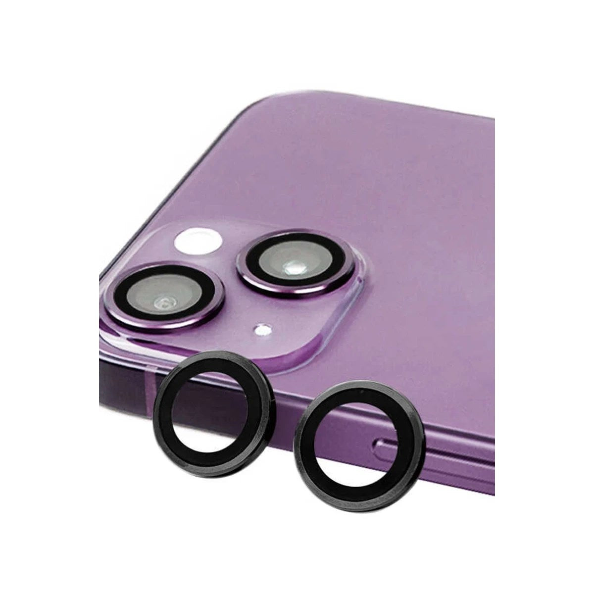 Mey İthalat® iPhone 14 Plus Raze Metal Kamera Lens - Siyah